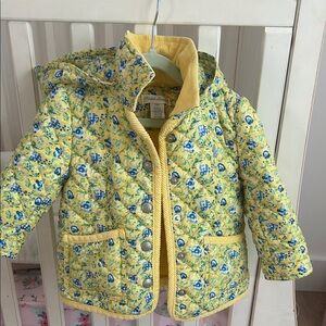 Ralph Lauren Yellow Floral Puffer Jacket